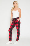 PLAID JOGGERS