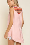SLEEVELESS BOHO KNIT TOP