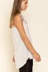 SLEEVELESS BOHO KNIT TOP