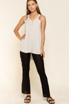 SLEEVELESS BOHO KNIT TOP