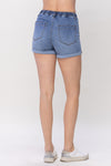 JB COOL DENIM PULL ON DRAWSTRING SHORTS