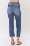JB DESTROYED CROPPED STRAIGHT JEANS