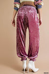 MAUVE CRINKLE JOGGER