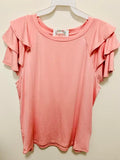 RUFFLE SLEEVE TOP