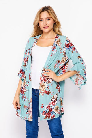 FLORAL GABBY CARDIGAN