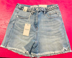 HI-WAIST BRAIDED WAISTBAND SHORTS