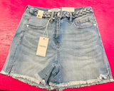 HI-WAIST BRAIDED WAISTBAND SHORTS