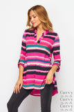 STRIPED GABBY TOP