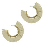 LEATHER HOOP EARRINGS