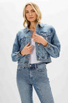 JB RHINESTONE EMBELLISHED DENIM JACKET
