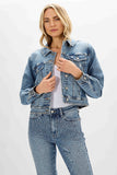 JB RHINESTONE EMBELLISHED DENIM JACKET
