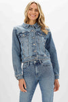 JB RHINESTONE EMBELLISHED DENIM JACKET