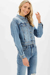 JB RHINESTONE EMBELLISHED DENIM JACKET