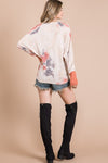 TIE-DYE THUMB DOLMAN SLEEVE TOP