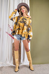 TIE DYE BABYDOLL LONG SLEEVE TOP