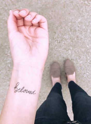 'BELOVED' TEMP TATTOO