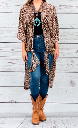VISCOSE LEOPARD DUSTER