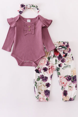 FLORAL BABY 3PCS SET