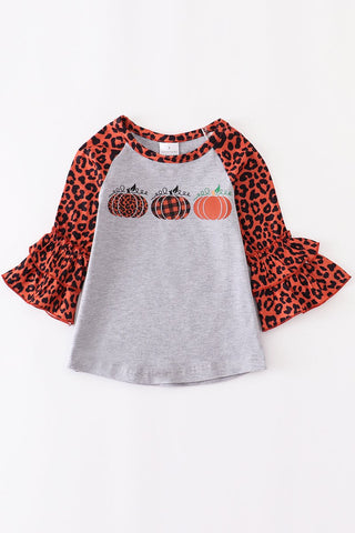 PUMPKIN RUFFLE TOP