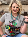 Callie Ann Stelter Black Floral Cross