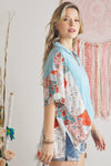 BOATNECK STAR PRINT TOP
