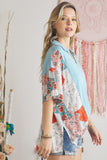 BOATNECK STAR PRINT TOP