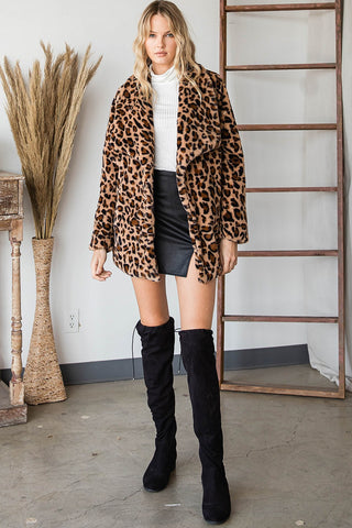 LEOPARD COZY JACKET