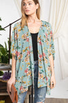 FLORAL SAGE KIMONO