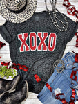Texas True XOXO With Red Glitter Tee