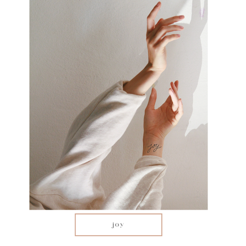 'JOY' TEMP TATTOO
