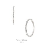 Rhinestone Hoop Earring