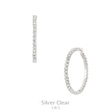 Rhinestone Hoop Earring