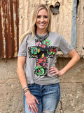 Callie Ann Stelter Black Floral Cross