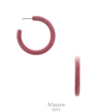 Velvet Open Hoop Earring