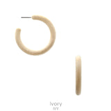 Velvet Open Hoop Earring