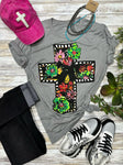 Callie Ann Stelter Black Floral Cross
