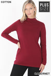 LONG SLEEVE MOCK NECK TOP