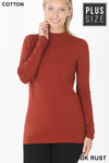 LONG SLEEVE MOCK NECK TOP