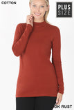 LONG SLEEVE MOCK NECK TOP