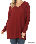 V-NECK THERMAL SWEATER