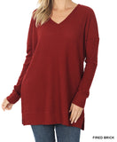 V-NECK THERMAL SWEATER