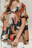 WATERCOLOR BABYDOLL TERRY TOP
