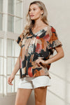 WATERCOLOR BABYDOLL TERRY TOP