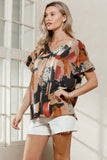 WATERCOLOR BABYDOLL TERRY TOP