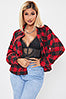 RED PLAID OVERSIZED SHACKET