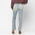 JB CURVY HW DESTORYED STRAIGHT JEANS