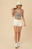PLAID BRAMI TOP