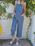 SLEEVELESS WOVEN JUMPSUIT