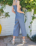 SLEEVELESS WOVEN JUMPSUIT