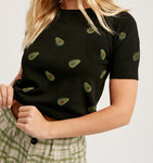 AVOCADO SWEATER CROP TOP